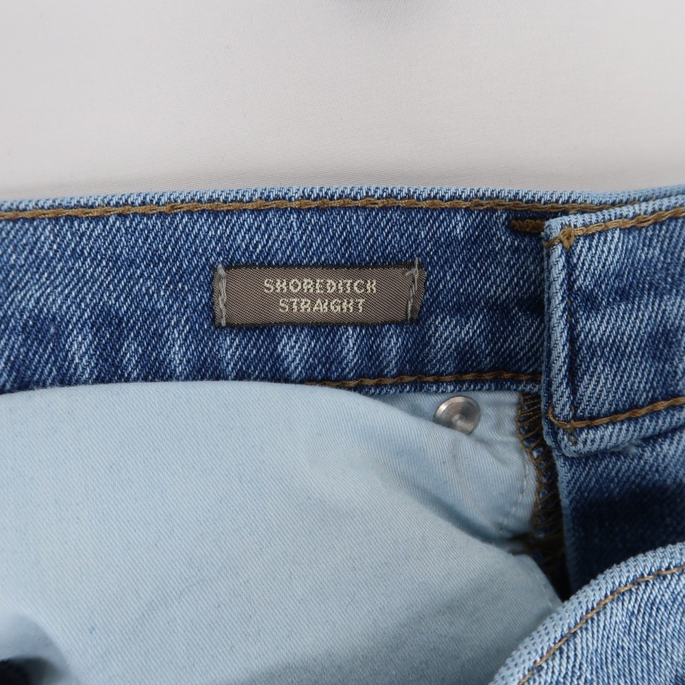 Point Sur Shoreditch Jeans Womens 25 Blue Straight Leg High Rise Stretch J. Crew - Picture 9 of 11